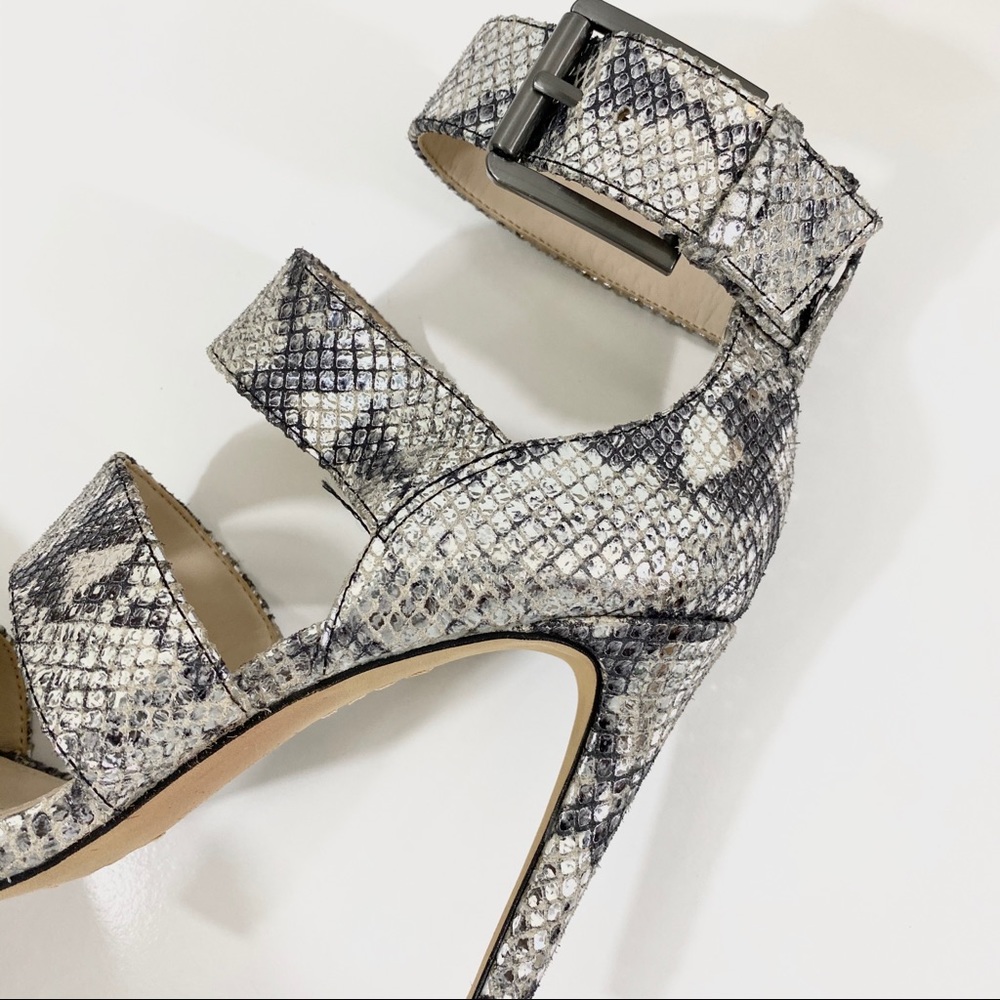 Vince Camuto Rittel Snake-Embossed leather heels sz 6.5 - Picture 7 of 10